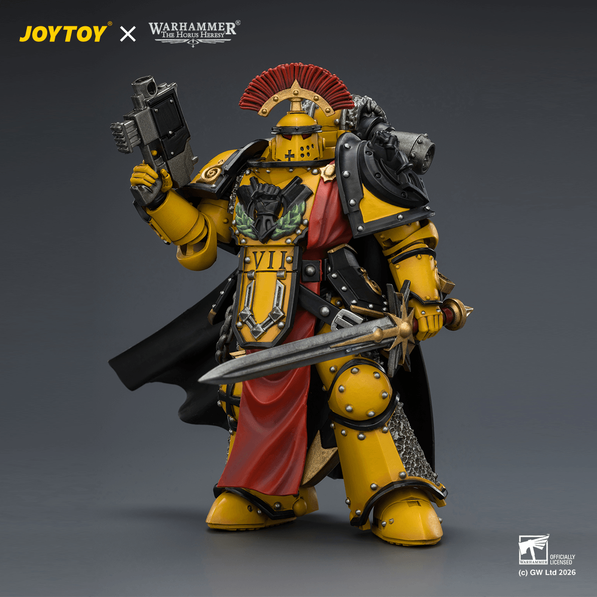 Imperial Fists Legion Praetor in Mk III Armour with Power Sword and Bolt Pistol | 6927054404216