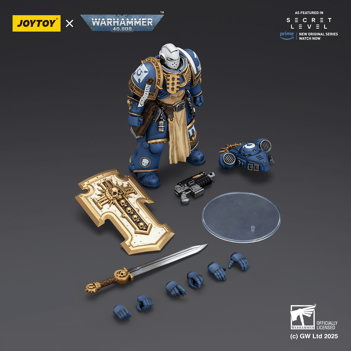Ultramarines Levantus with Power Sword, Stormshield and Bolt Pistol | 6927054402793