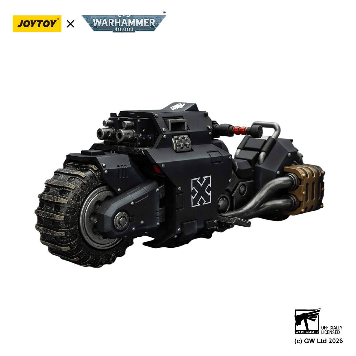 Raven Guard Raider-pattern Combat Bike with twin-linked bolt rifles | 6927054403776