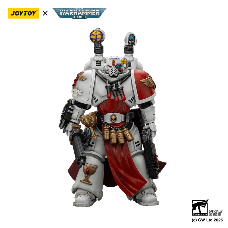 JOYTOY Blood Angels Sanguinary Priest with Heavy bolt pistol, chainsword and narthecium