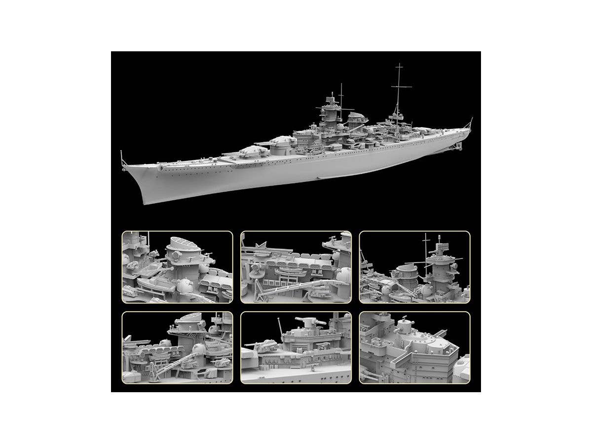 Flyhawk Model 1/700 German Battleship Scharnhorst 1940 (Deluxe Edition) | 6921970401786