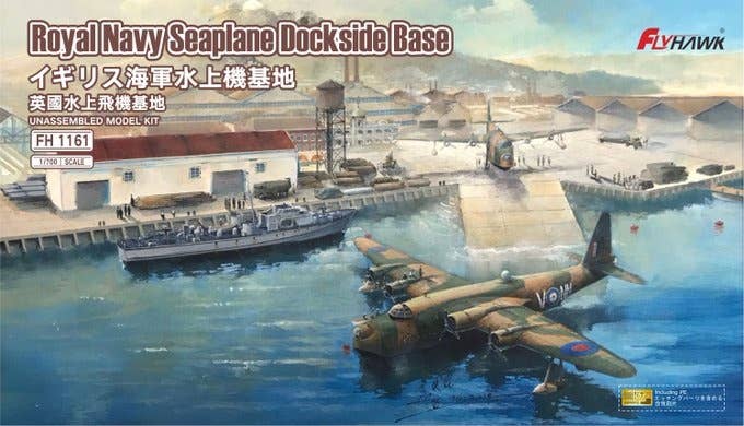 Flyhawk Model 1/700 Royal Navy Seaplane Deckside Base | 6921970401427