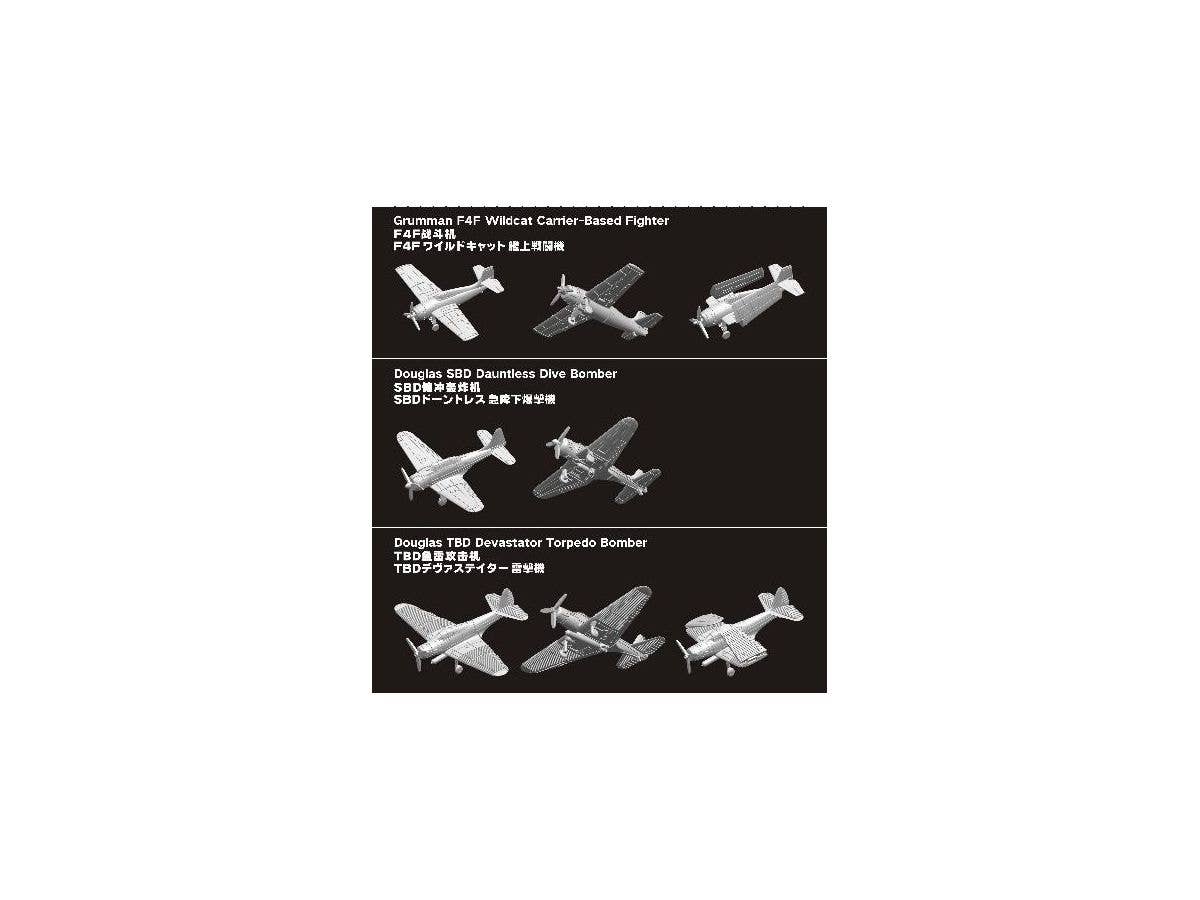 Flyhawk Model 1/700 WWII USN Carrier-Based Aircraft I | 6921970401717