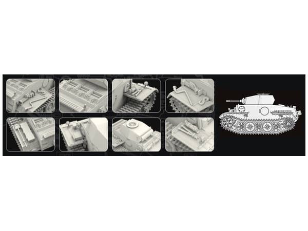 Flyhawk Model 1/72 German Pz.Kpfw II Ausf J Tank (VK.16.01) | 6921970400161