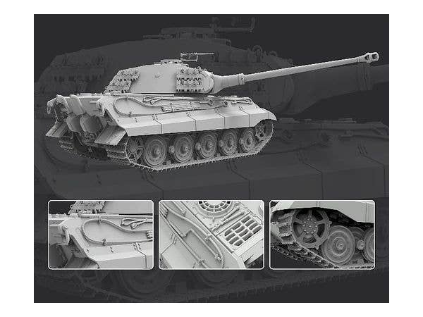 Flyhawk Model 1/700 Pz.Kpfw.Vi Ausf.B Konigstiger(Original Turret Version) | 6921970402257