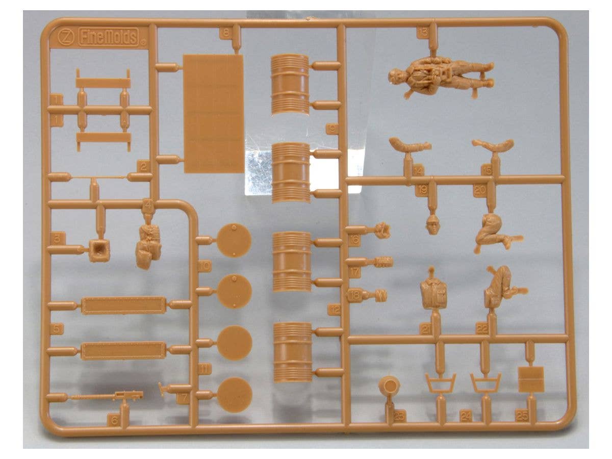 FineMolds 1/48 Messerschmitt Bf 109E-7 'Japanese Army' with Ground Crew & Equipment #2 | 4536318489955
