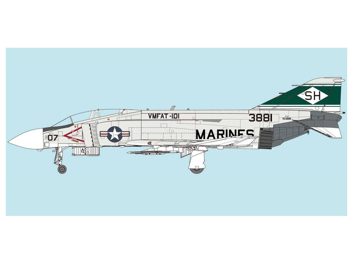 FineMolds 1/72 US Marine Jet Fighter F-4J "Marines" (First Limited Edition) | 4536318728436