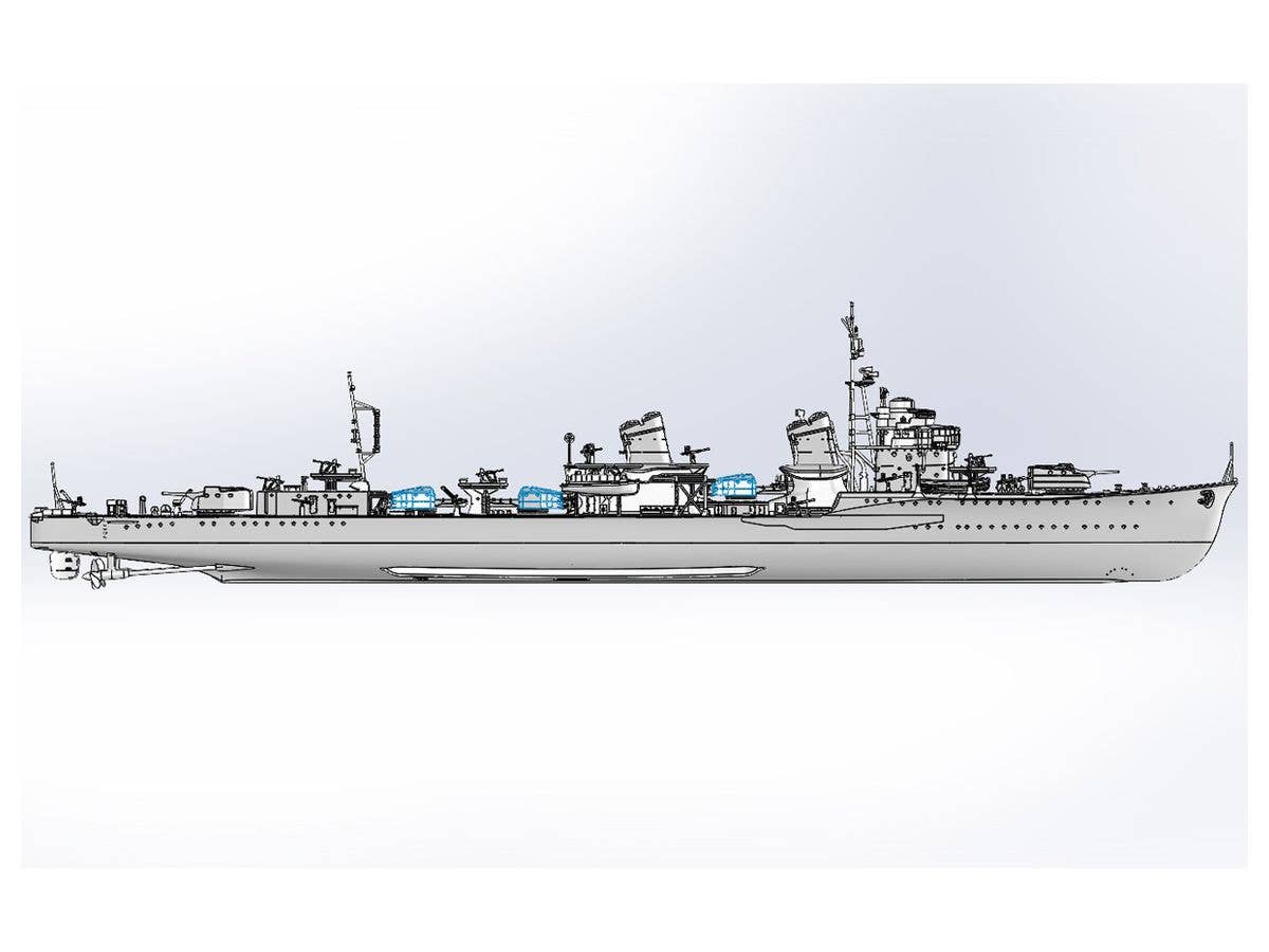FineMolds 1/350 IJN Special Type Class Destroyer Ushio | 4536318380030