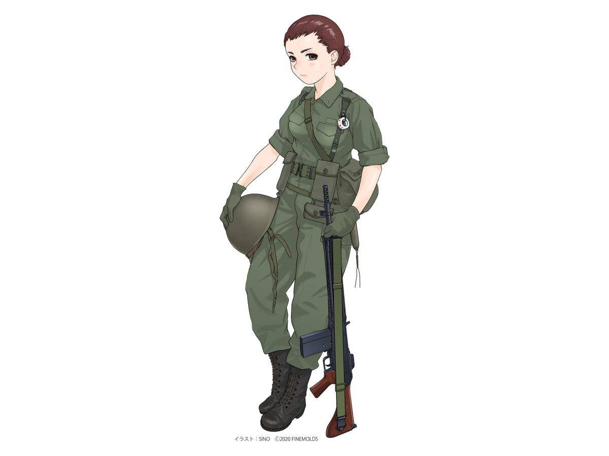 FineMolds 1/35 Historic Costume Girl Type 73 Light Truck with Figure 'Himeko' | 4536318880035