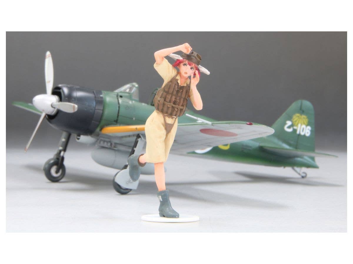 FineMolds 1/35 Rekiso Otome Aoi with 1:72 Zero Fighter Model 22 | 4536318880073