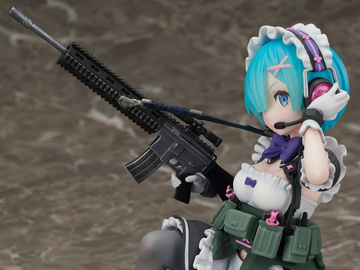 FURYU Corporation Re:ZERO -Starting Life in Another World- Rem Military ver. 1/7 Scale Figure | 4580736409200
