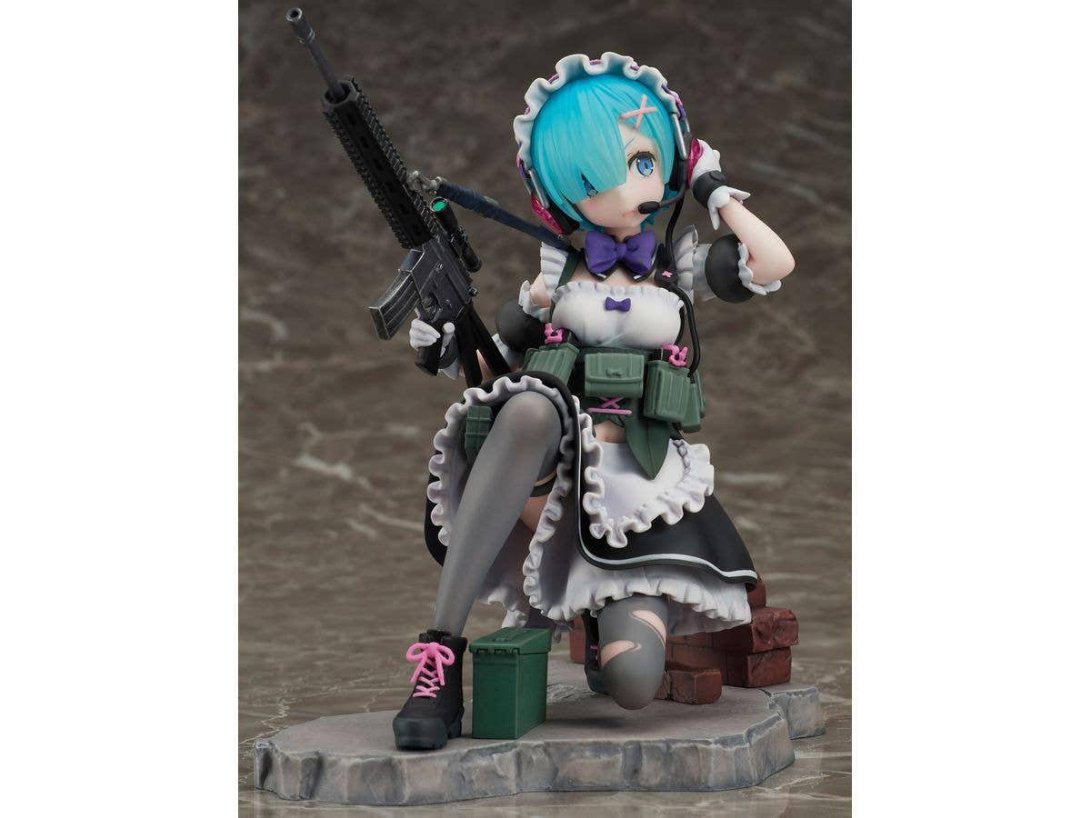 FURYU Corporation Re:ZERO -Starting Life in Another World- Rem Military ver. 1/7 Scale Figure | 4580736409200