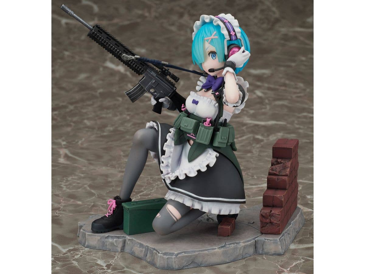 FURYU Corporation Re:ZERO -Starting Life in Another World- Rem Military ver. 1/7 Scale Figure | 4580736409200