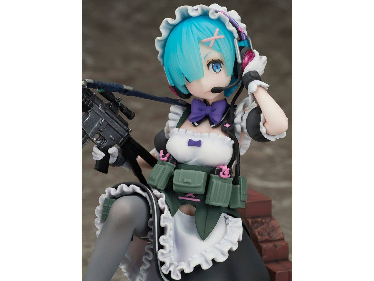 FURYU Corporation Re:ZERO -Starting Life in Another World- Rem Military ver. 1/7 Scale Figure | 4580736409200