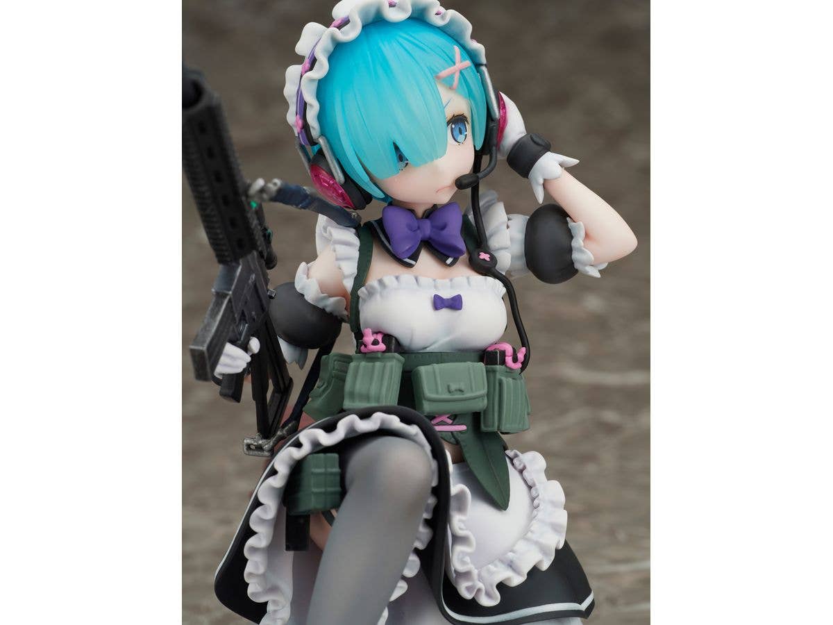 FURYU Corporation Re:ZERO -Starting Life in Another World- Rem Military ver. 1/7 Scale Figure | 4580736409200