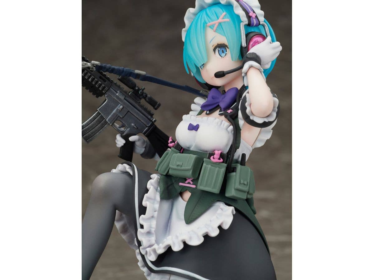 FURYU Corporation Re:ZERO -Starting Life in Another World- Rem Military ver. 1/7 Scale Figure | 4580736409200