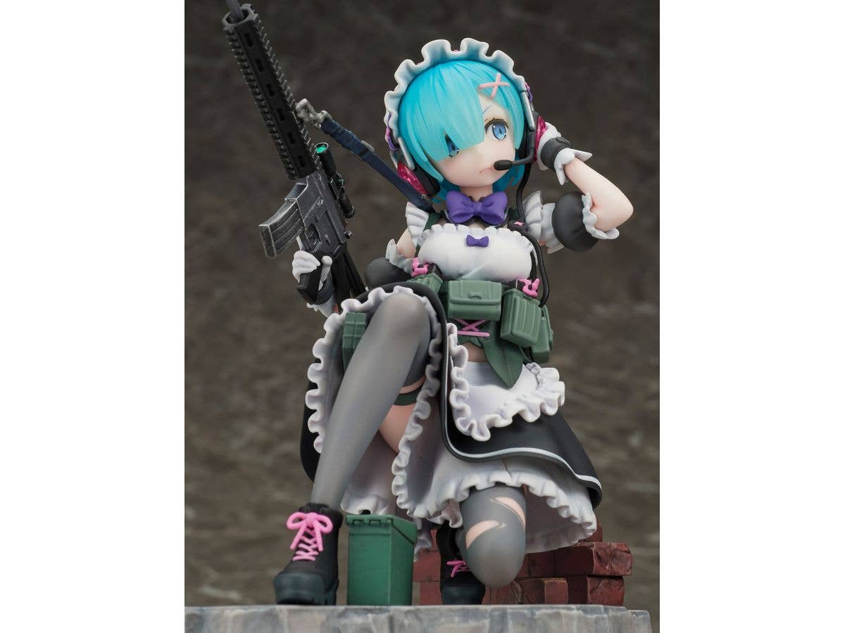 FURYU Corporation Re:ZERO -Starting Life in Another World- Rem Military ver. 1/7 Scale Figure | 4580736409200