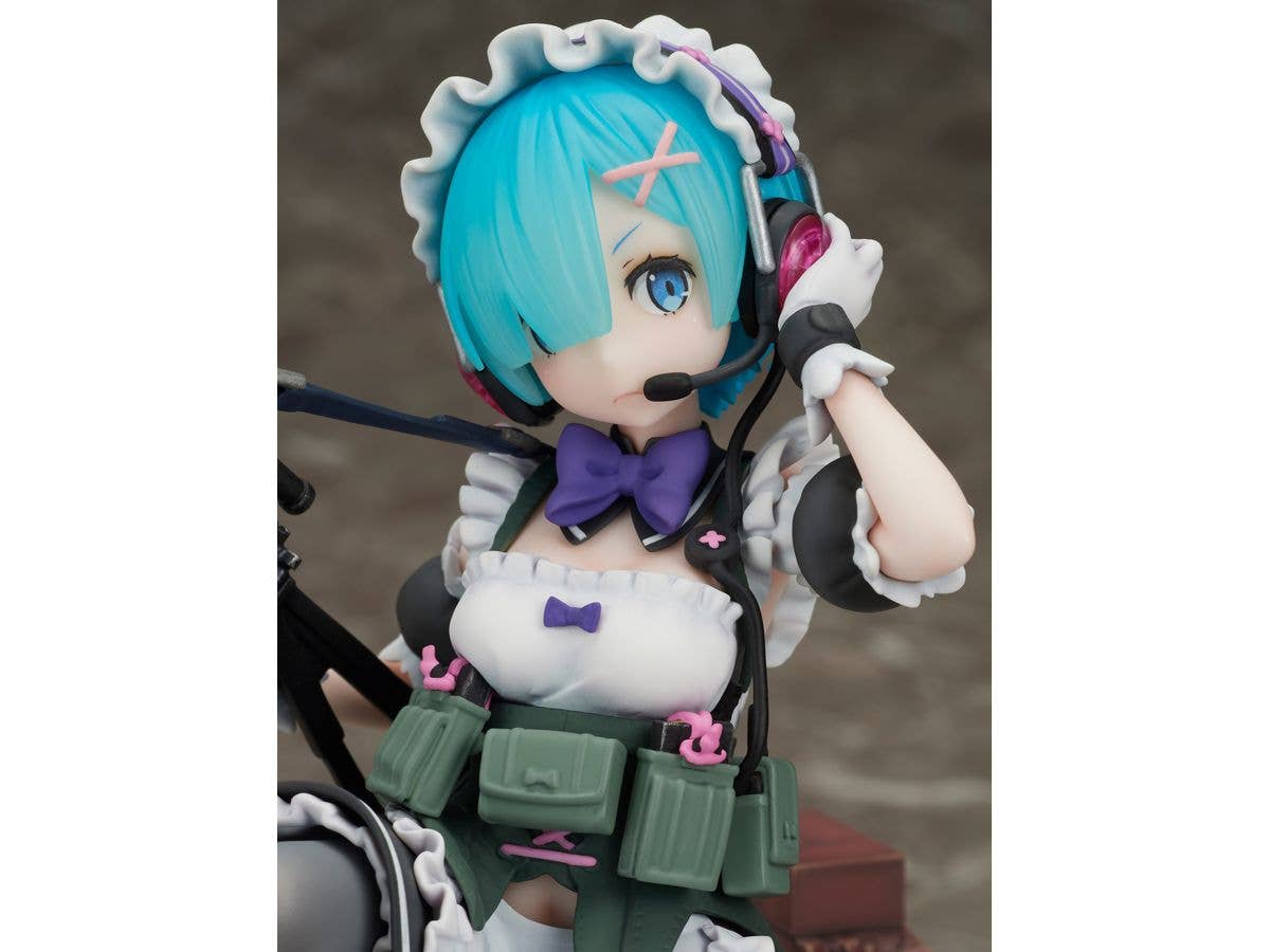 FURYU Corporation Re:ZERO -Starting Life in Another World- Rem Military ver. 1/7 Scale Figure | 4580736409200