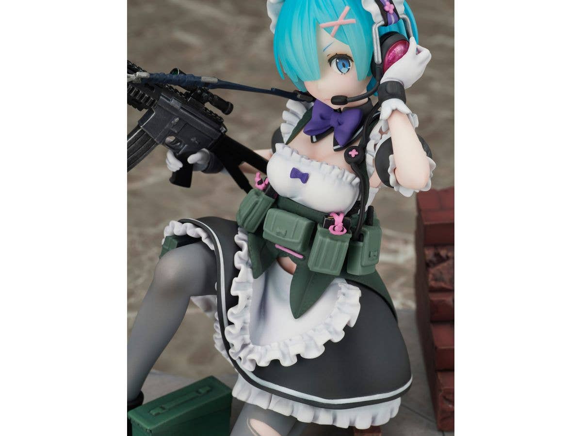 FURYU Corporation Re:ZERO -Starting Life in Another World- Rem Military ver. 1/7 Scale Figure | 4580736409200
