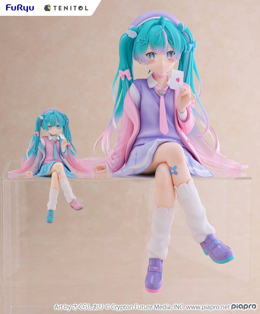 TENITOL BIG Hatsune Miku Noodle Stopper Figure -Love Blazer- | 4580736407022