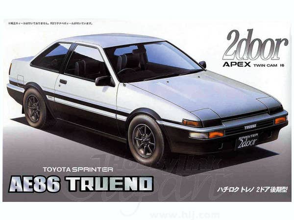 Fujimi 1/24 Toyota Sprinter AE86 Trueno Plastic Model 2 door "Late type"'85 | 4968728046488