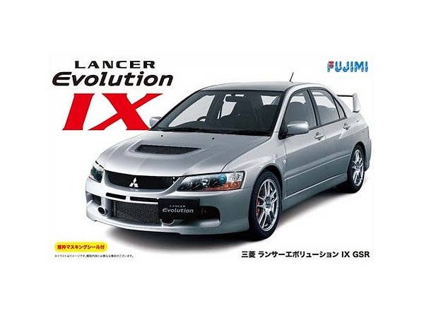 Fujimi 1/24 Mitsubishi Lancer Evolution IX GSR w/ Window Frame Masking | 4968728039183