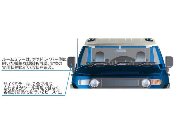 Fujimi 1/24 Toyota FJ Cruiser (Two-tone Yellow) Pre-painted Snap fit Kit | 4968728066134