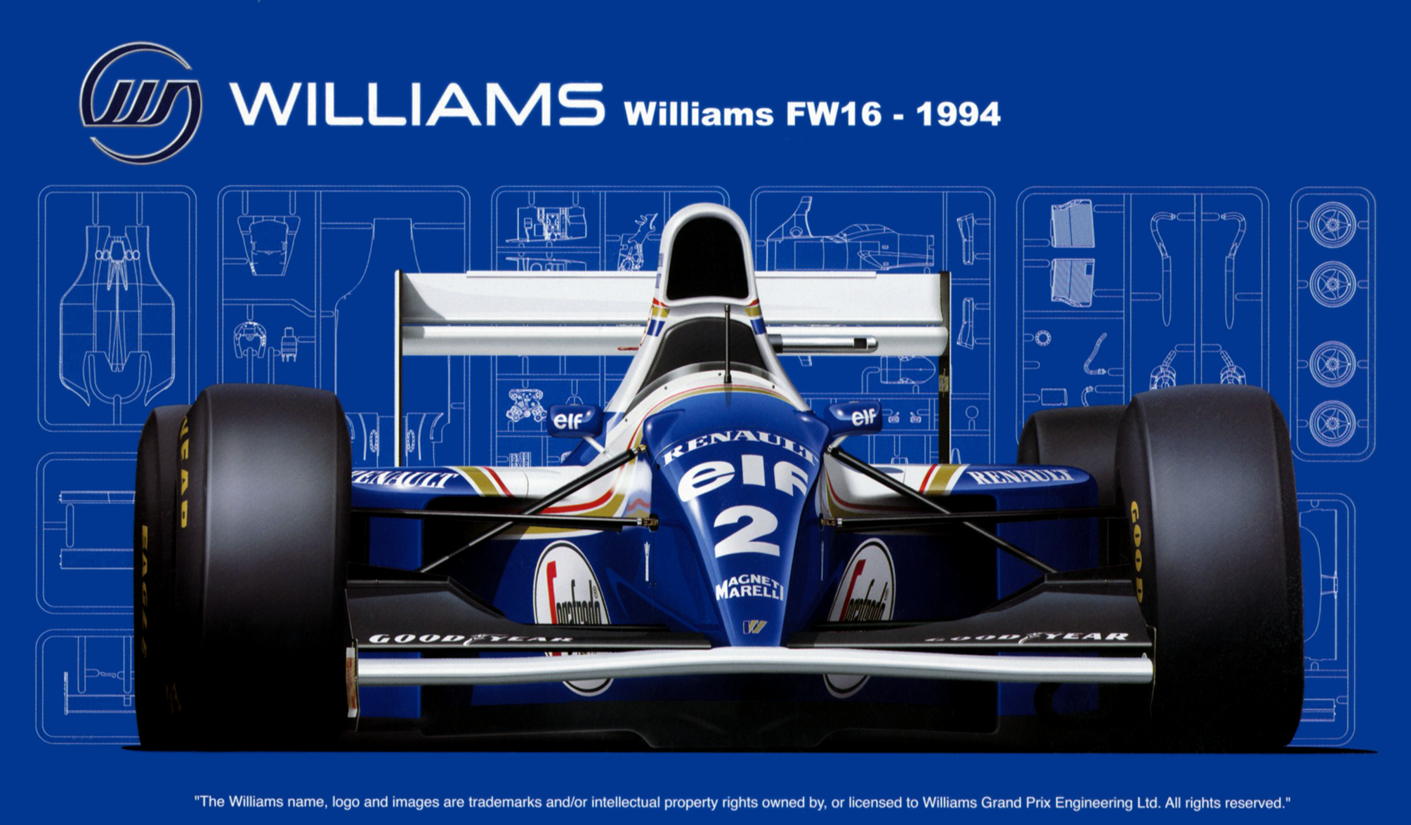 Fujimi Williams FW16 Renault 1994 (San MarinoGP/Brazilian GP/Pacific GP) | 4968728092126