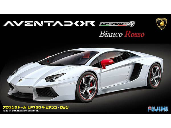 Fujimi 1/24 Lamborghini Aventador Bianco Rosso | 4968728125640