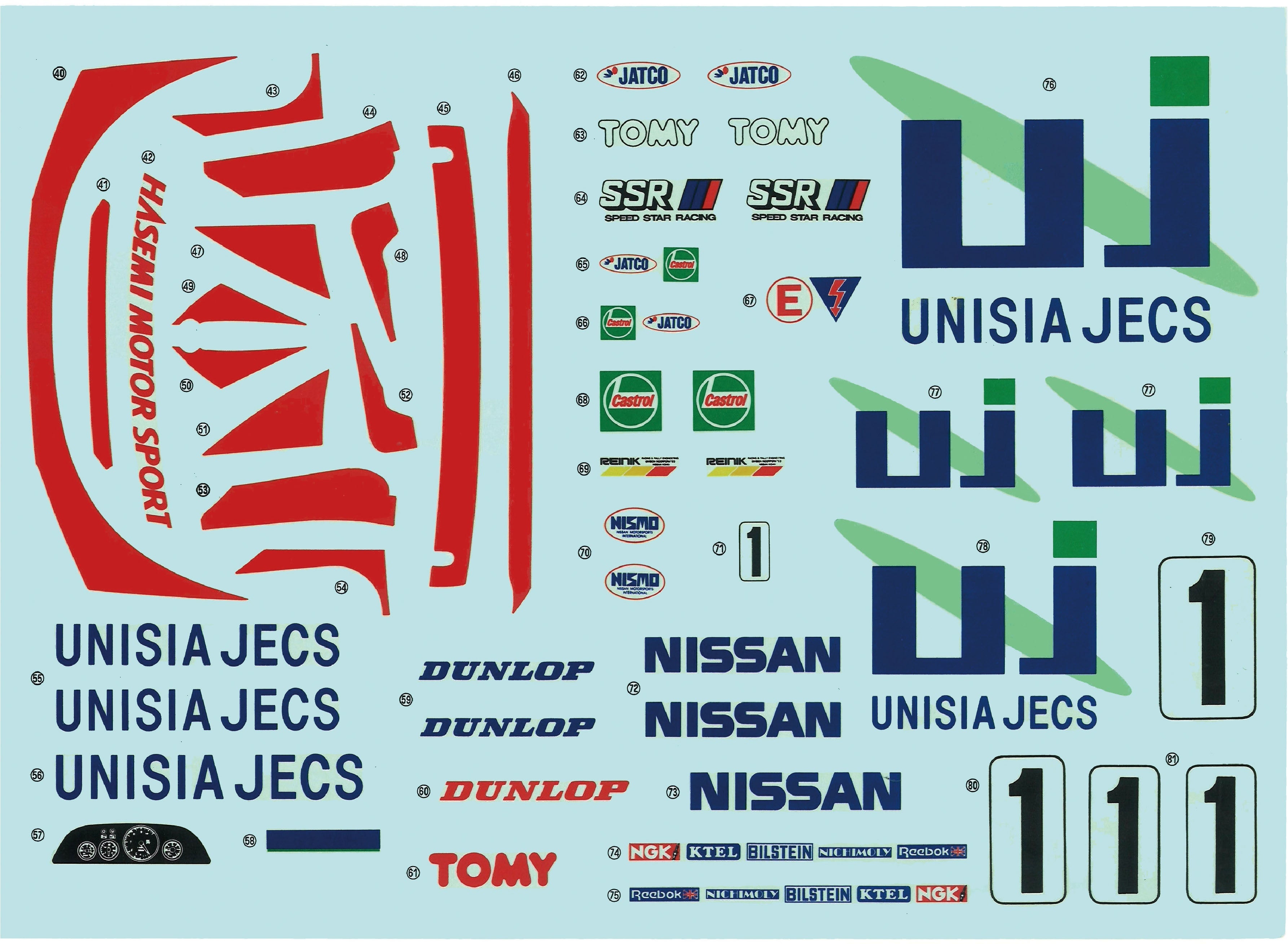 Fujimi 1/12 Unisia Jecs Skyline (BNR32 1993 JTC)