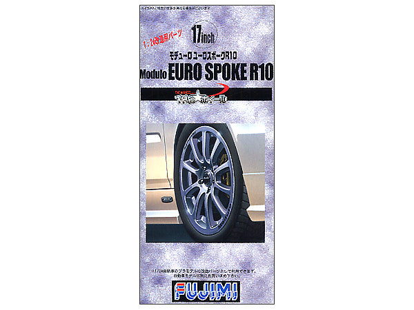 Fujimi 1/24 The Wheel Series (No.61) Modulo EURO Spoke R10 Wheel & Tire Set