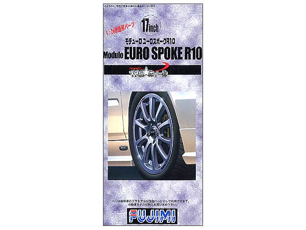 Fujimi 1/24 The Wheel Series (No.61) Modulo EURO Spoke R10 Wheel & Tire Set | 4968728193304