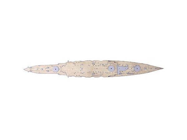 Fujimi 1/700 Wood Deck Seal for IJN Battleship Kirishima (with Ship Name Plate) | 4968728433127