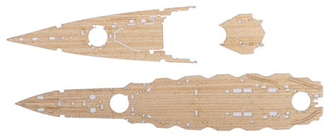 Fujimi 1/700 Wood Deck Seal for IJN Battleship Hiei (with Ship Name Plate)