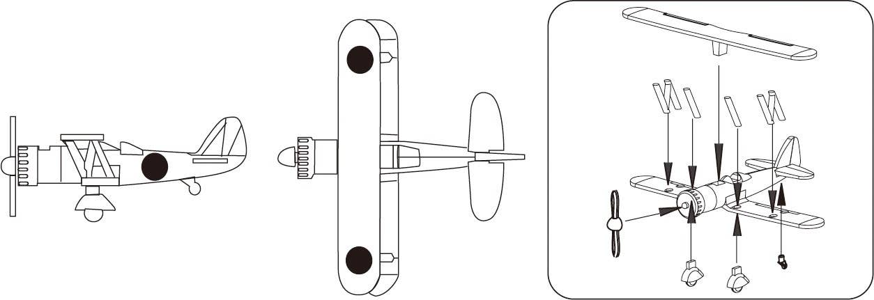 Fujimi 1/700 IJN Carrier-Based Aircrft Set 4 (Pre-War 1) | 4968728433417