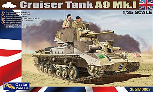 Gecko 1/35 Cruiser Tank Mk. I, A9 Mk.1 | 4892667350033