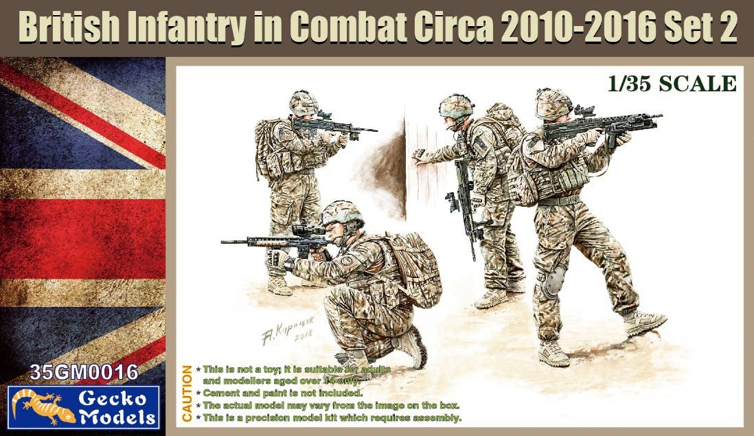 Gecko 1/35 British Infantry In Combat Circa 2010~2012 Set 2 | 4892667350163