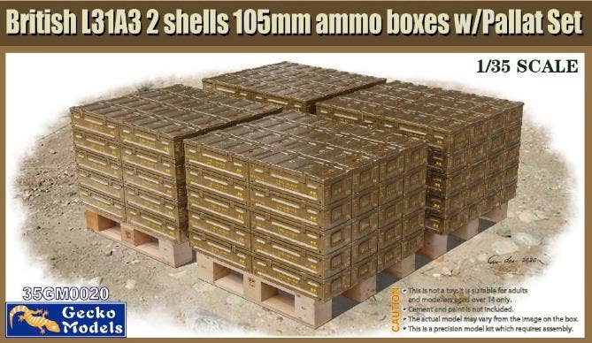 Gecko 1/35 British Ammo & Pallet Set | 4892667350200