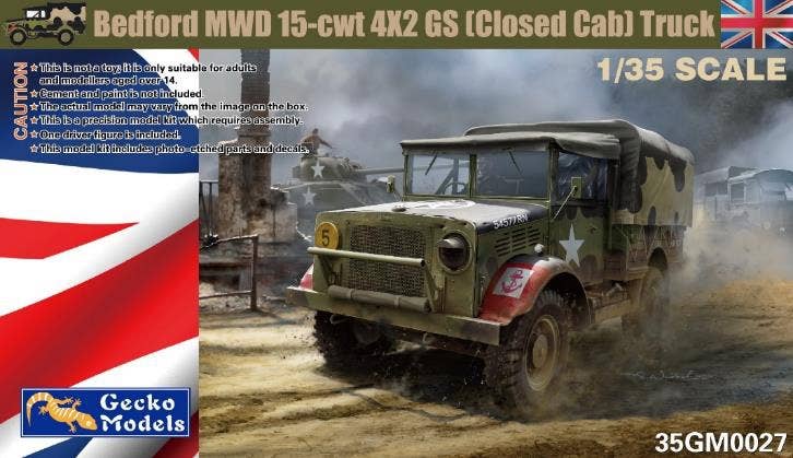Gecko 1/35 Bedford MWD 15-cwt 4x2 GS Truck with Canvas Cover | 4892667350279