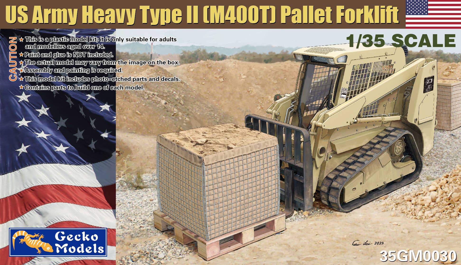Gecko 1/35 US Army Heavy Type II (M400T) Pallet Forklifts | 4892667350309
