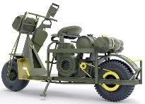 Gecko 1/35 M53 Scooter Cushman w-John Wood M3A4 Utility Hand Cart Mod. 1943 & US Paratroops (Set 1)