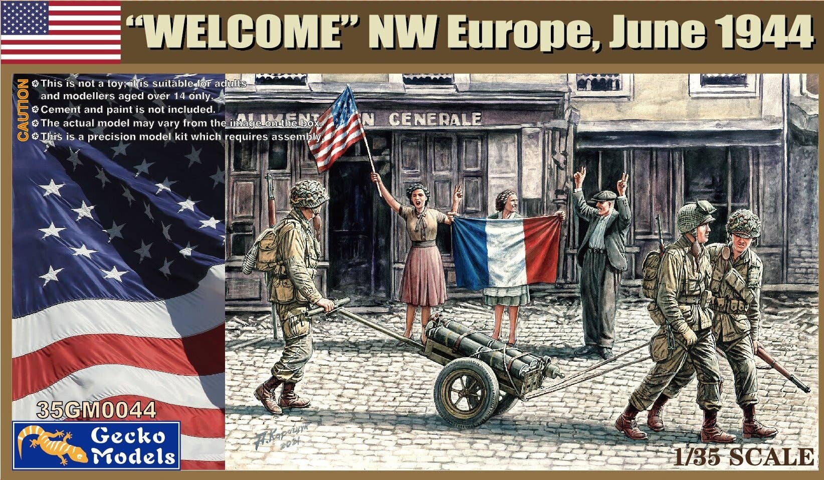 Gecko 1/35 US Paratroopers "WELCOME" NW Europe, June 1944 | 4892667350446