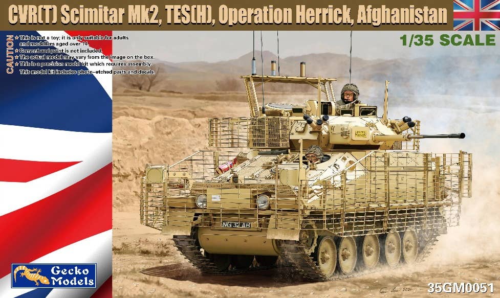 Gecko 1/35 CVR(T) Scimitar Mk2, TES(H), Operation Herrick, Afghanistan | 4892667350514