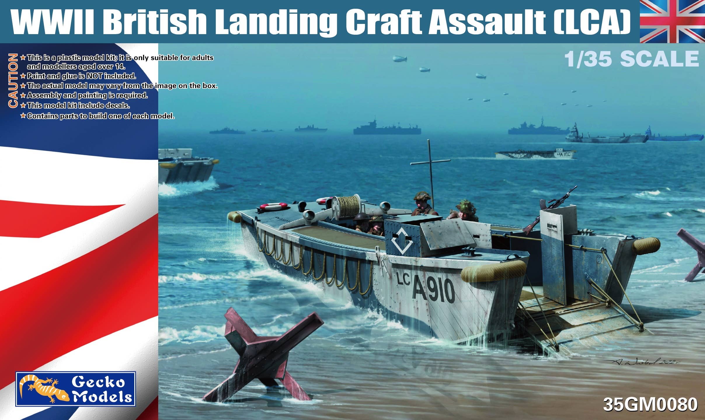 Gecko 1/35 WWII British Landing Craft Assault (LCA) | 4892667350804