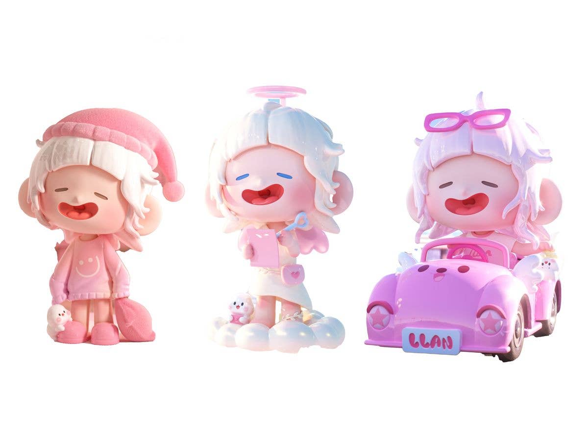 Shenzhen Mabell Animation Development Lazy Pink Dreamland (Set of 8 figures) | 4582362388836