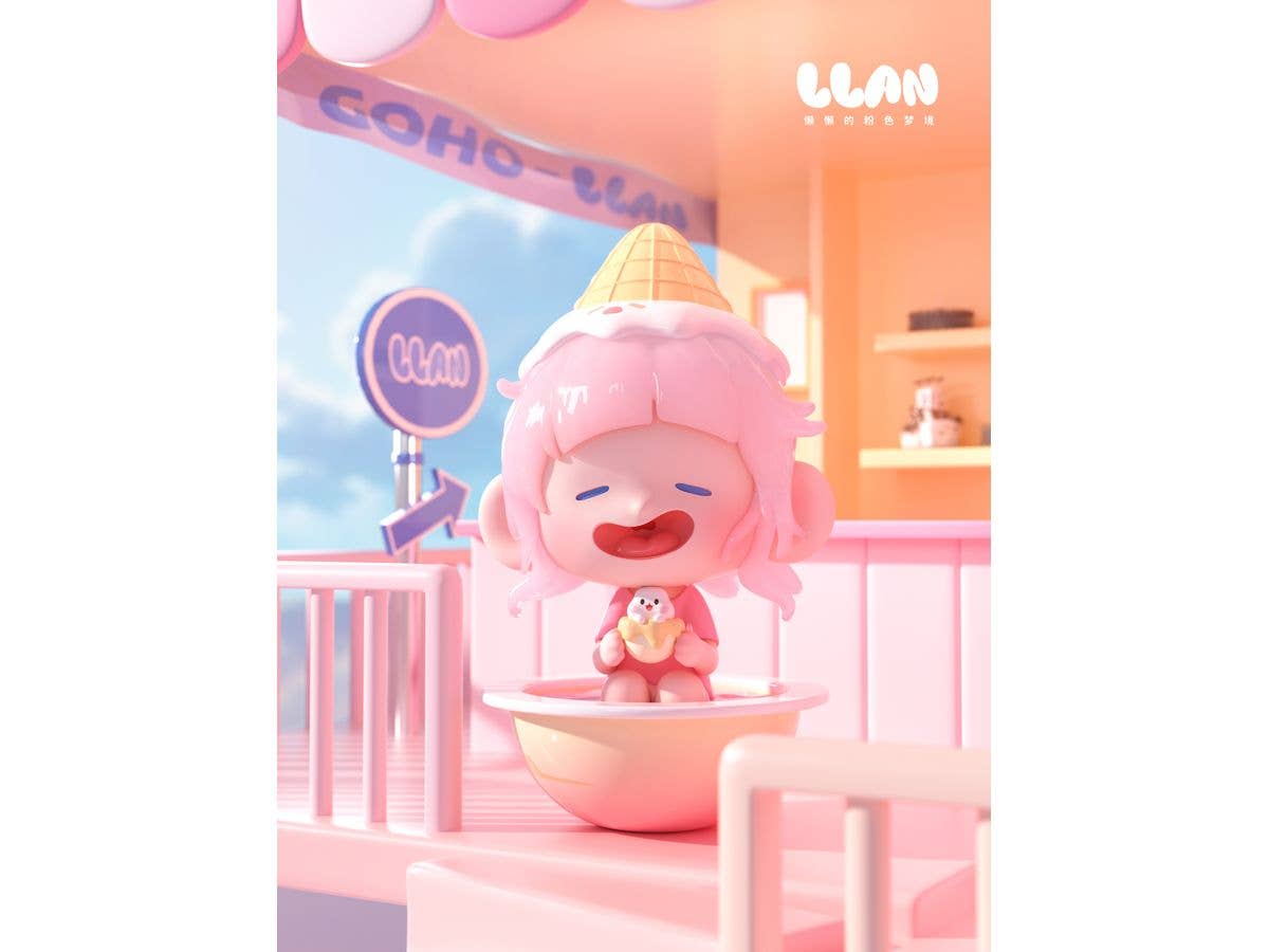 Shenzhen Mabell Animation Development Lazy Pink Dreamland (Set of 8 figures) | 4582362388836