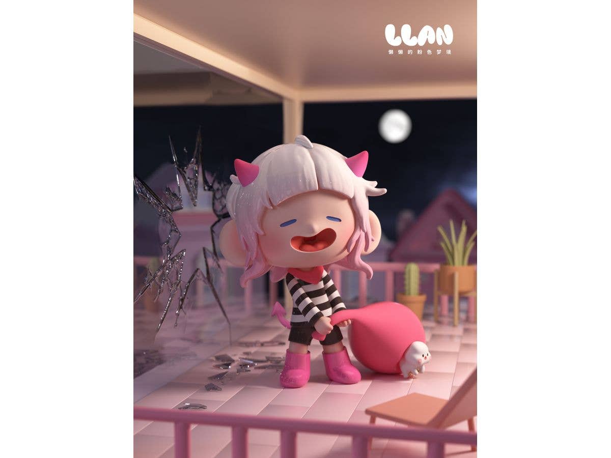 Shenzhen Mabell Animation Development Lazy Pink Dreamland (Set of 8 figures) | 4582362388836