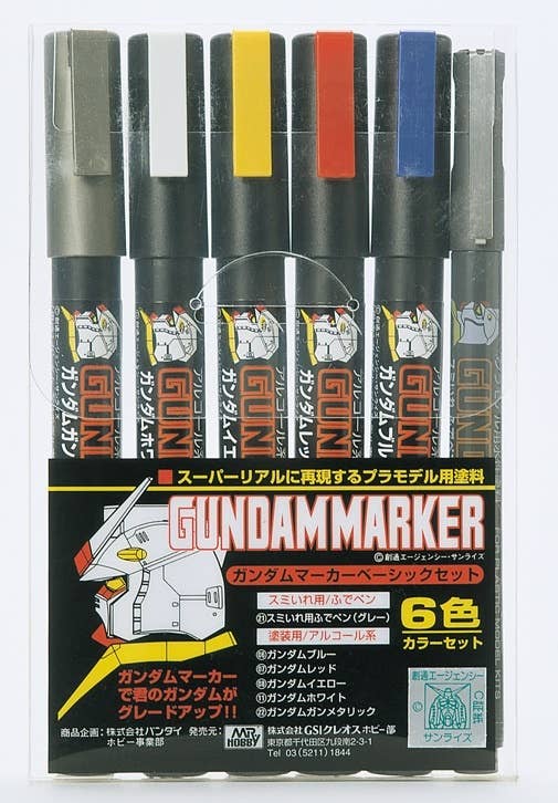 Mr Hobby Gundam Marker Set - Basic Set | 4973028505627
