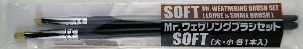 Mr Hobby Mr. Weathering Brush Set Soft | 4973028929706