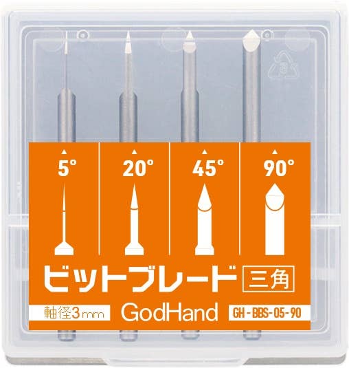 GodHand GodHand - Bit Blade V-shapedEdge 4 pcs set | 4562349870561